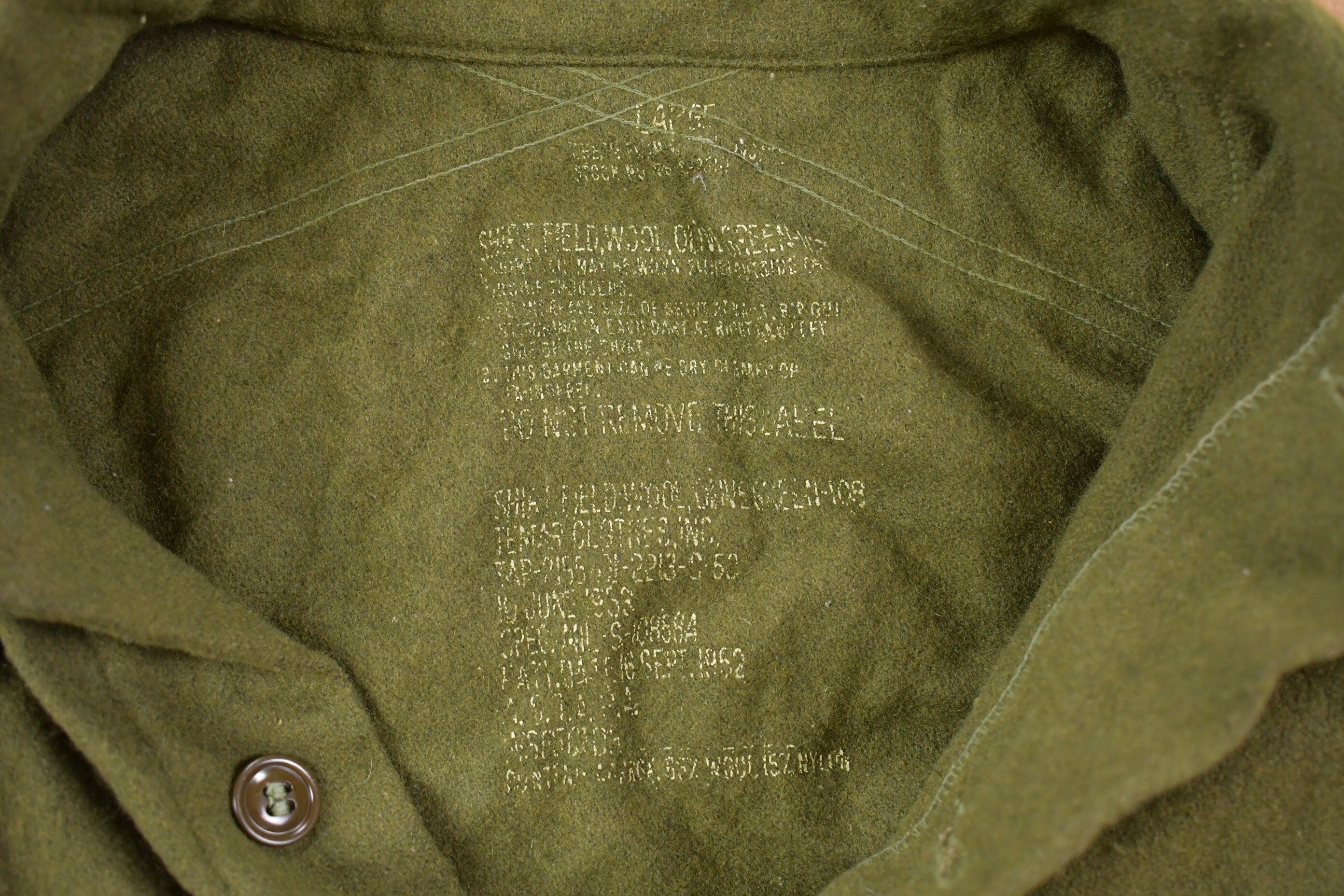 1953 Vintage Military Button Up Army Jacket / US Army Green / Vintage Army / Streetwear Fashion / Army Jacket