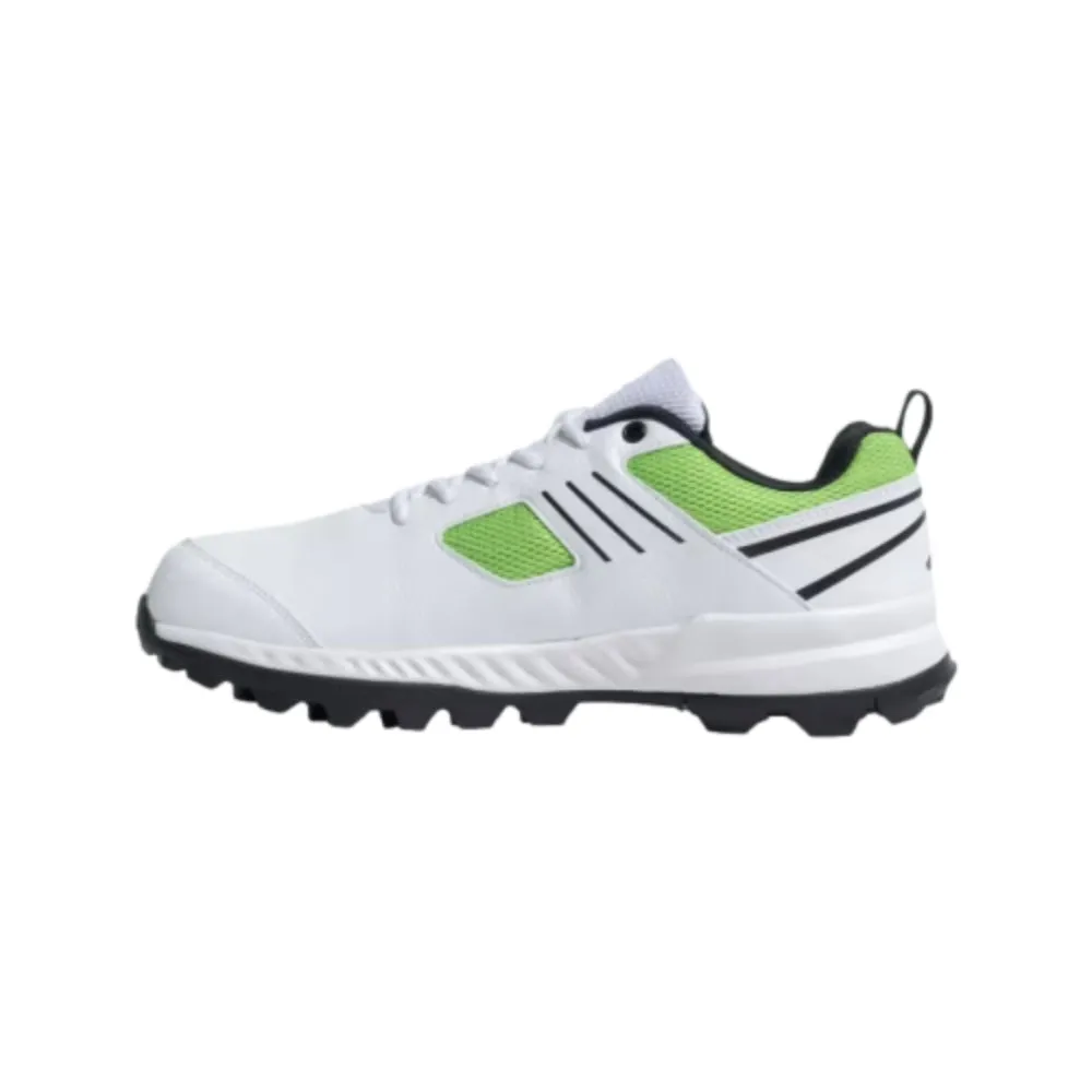 Adidas Men's Crihase 23 Cricket Shoe (Cloud White/Core Black/Lucid Lime)