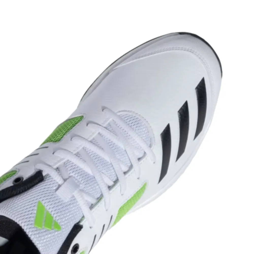 Adidas Men's Crihase 23 Cricket Shoe (Cloud White/Core Black/Lucid Lime)