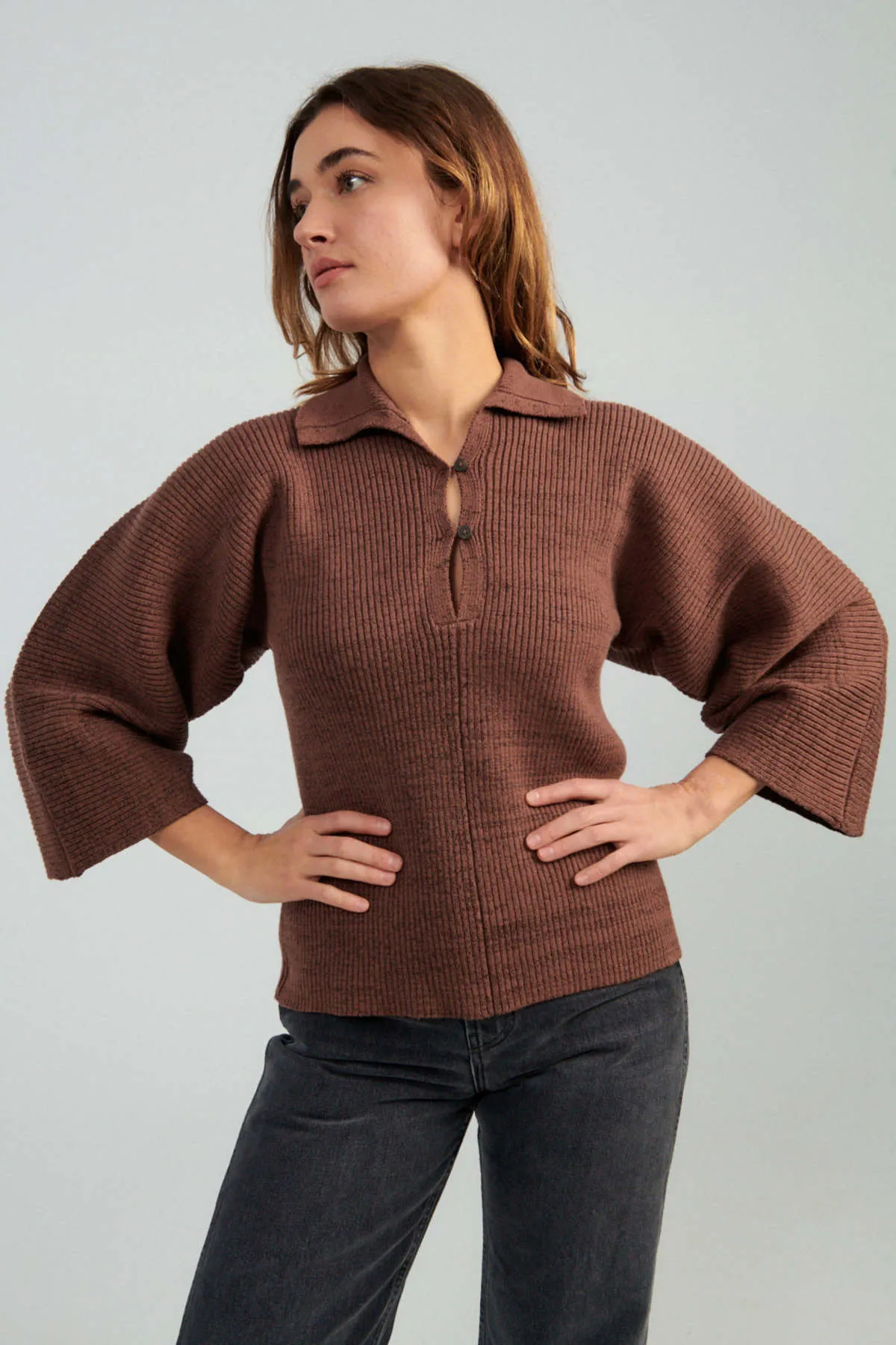 Ama Sweater - Brown