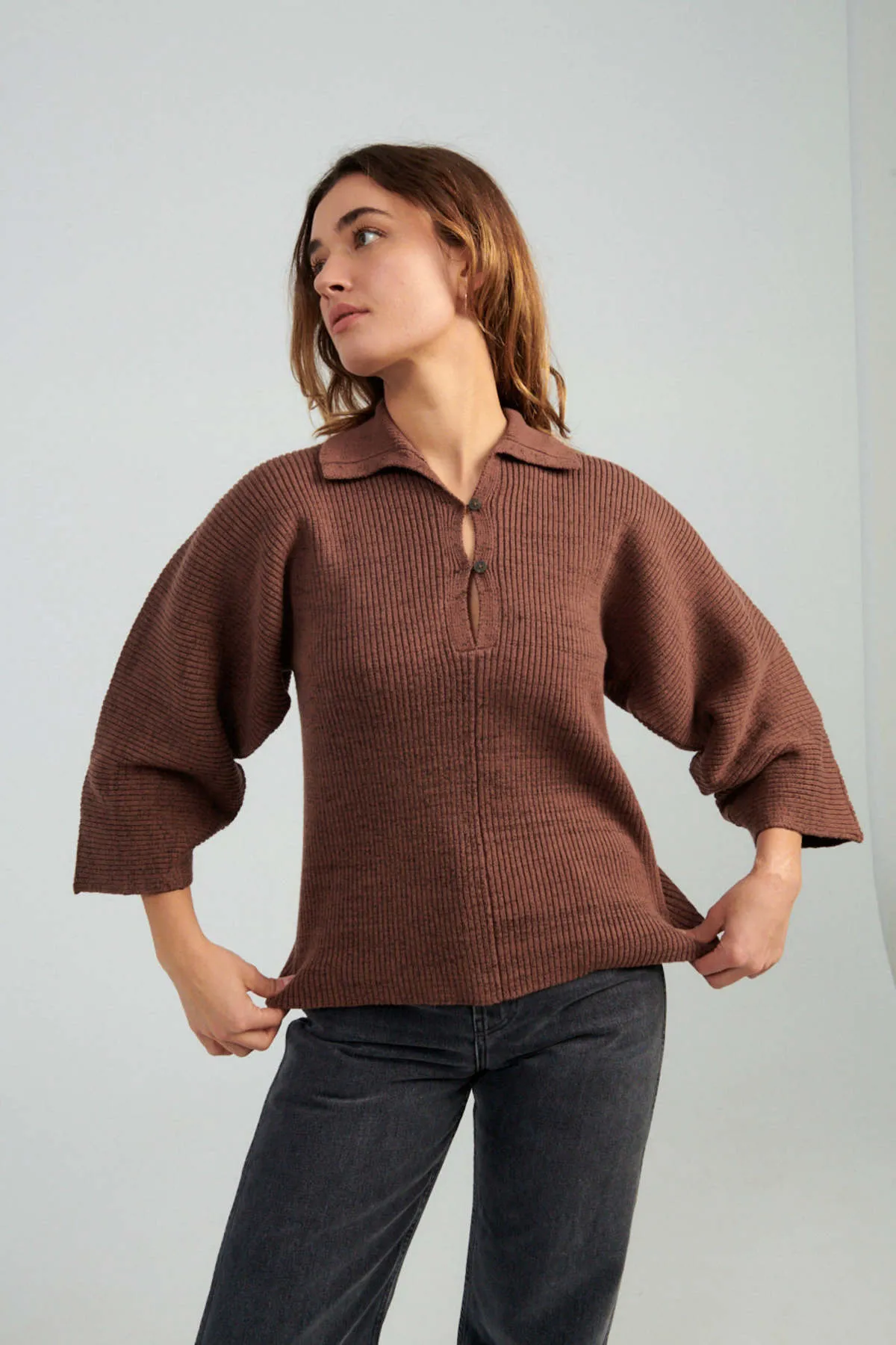 Ama Sweater - Brown