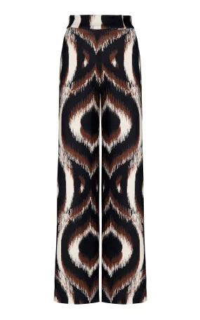 Andres Otalora El Pasado Printed Scuba Wide-Leg Pants