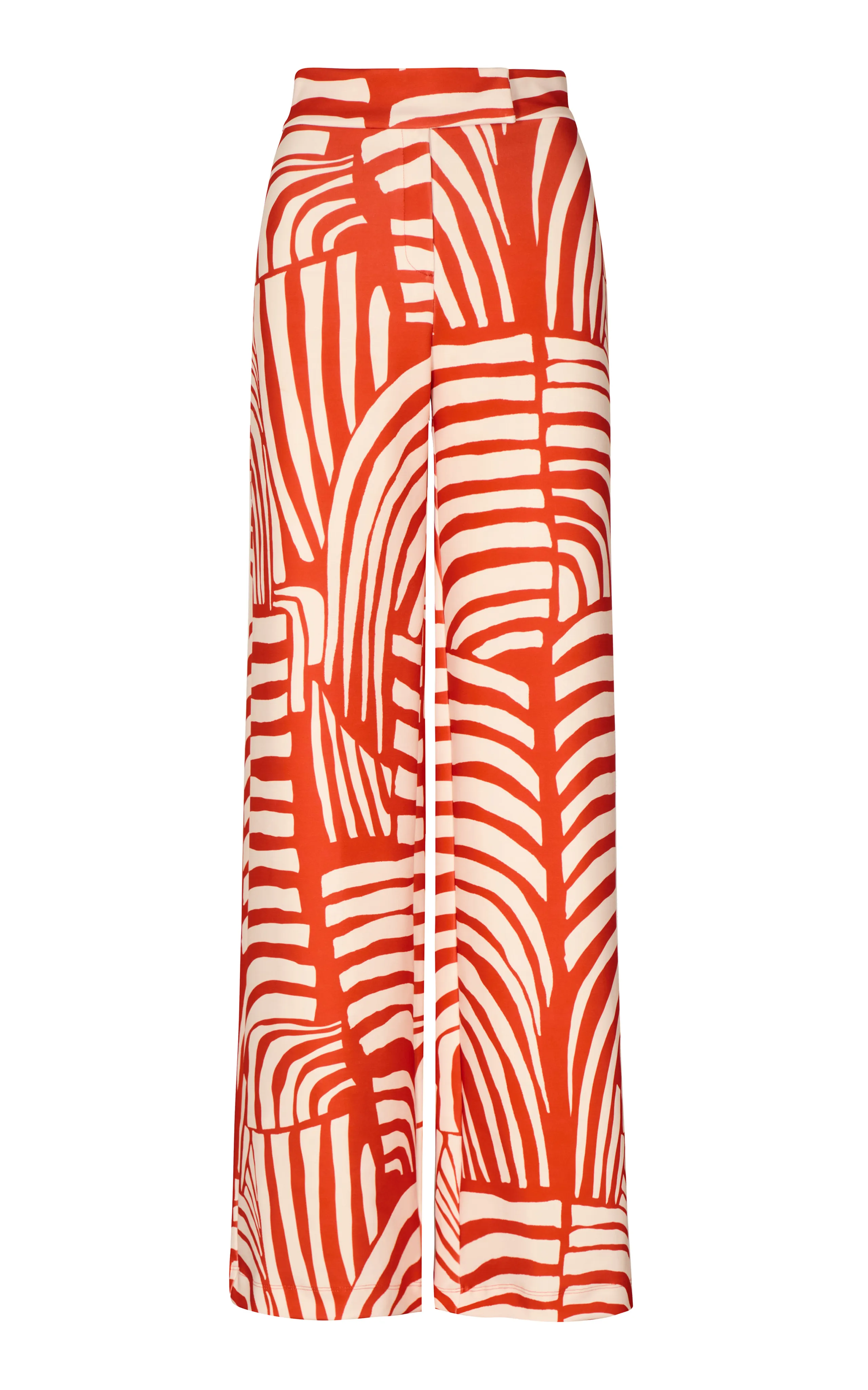 Andres Otalora El Pasado Printed Scuba Wide-Leg Pants