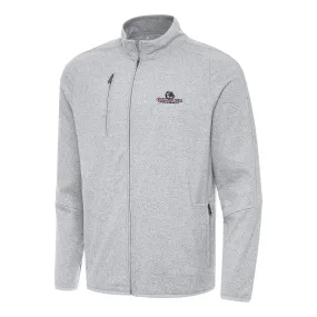 Antigua Gonzaga Bulldogs Heather Gray Hold-Up Full-Zip Tri-Blend Jacket