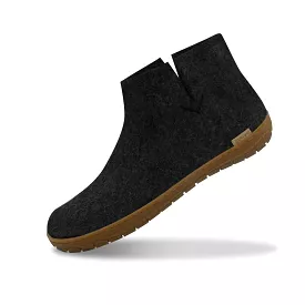 Boot with natural rubber sole - honey - Charcoal