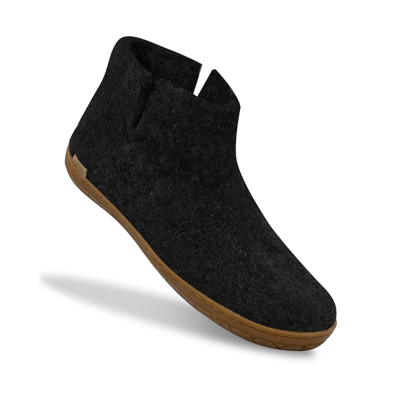 Boot with natural rubber sole - honey - Charcoal