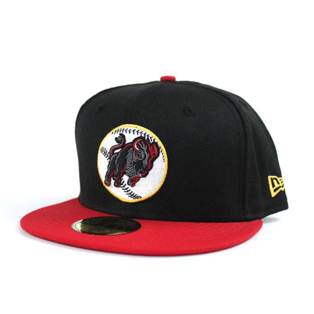 Buffalo Bisons New Era 59Fifty Fitted Hat (Black Red)