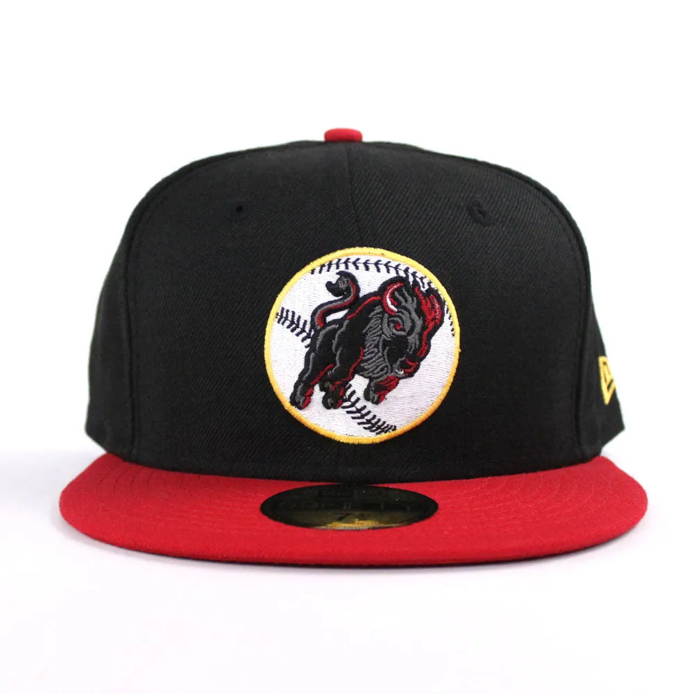 Buffalo Bisons New Era 59Fifty Fitted Hat (Black Red)