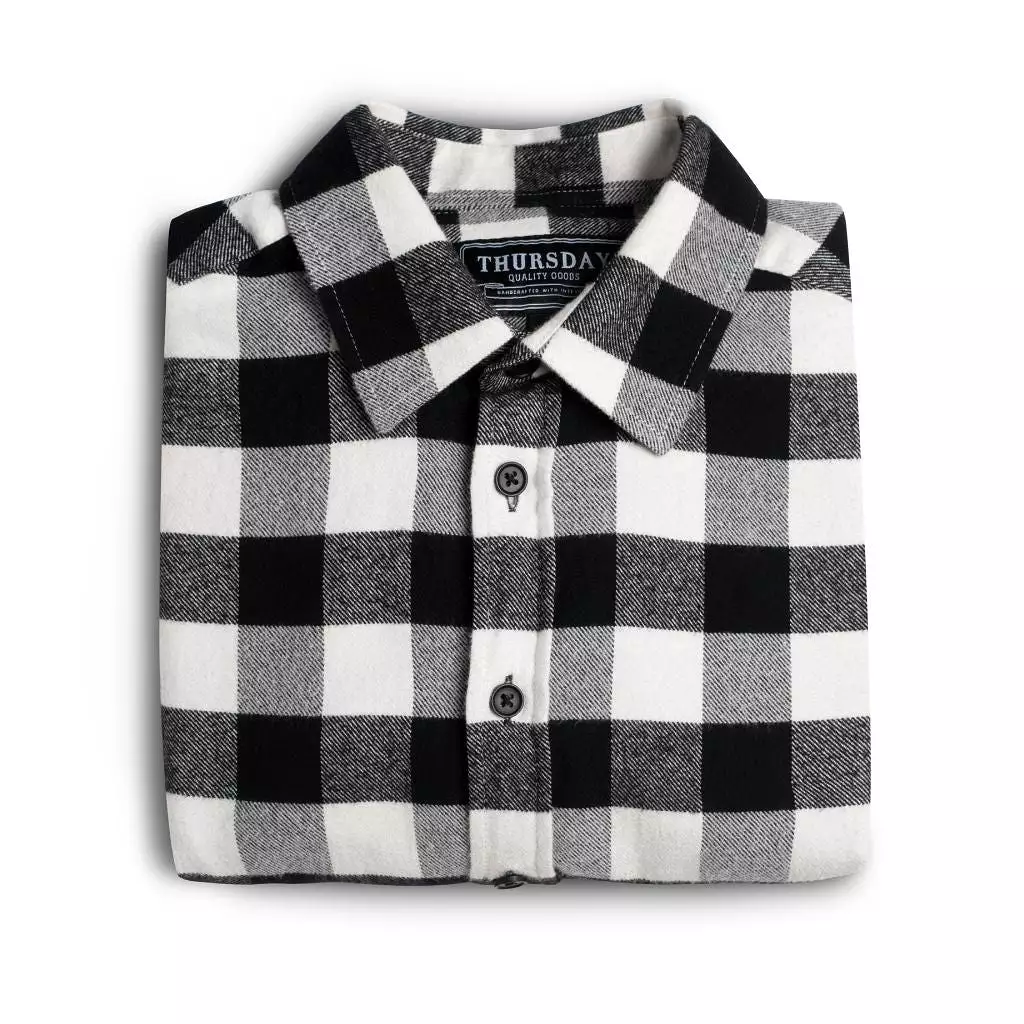 Buffalo Check Shirt | Black & White