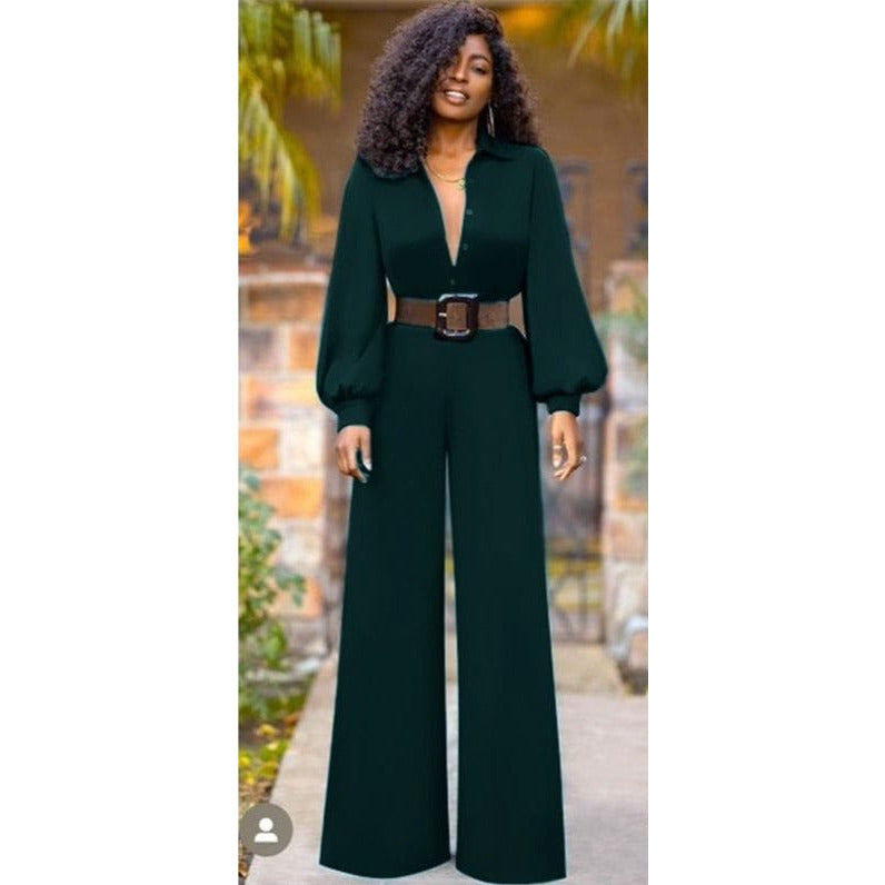 Button Detailed Overall Jumpsuit