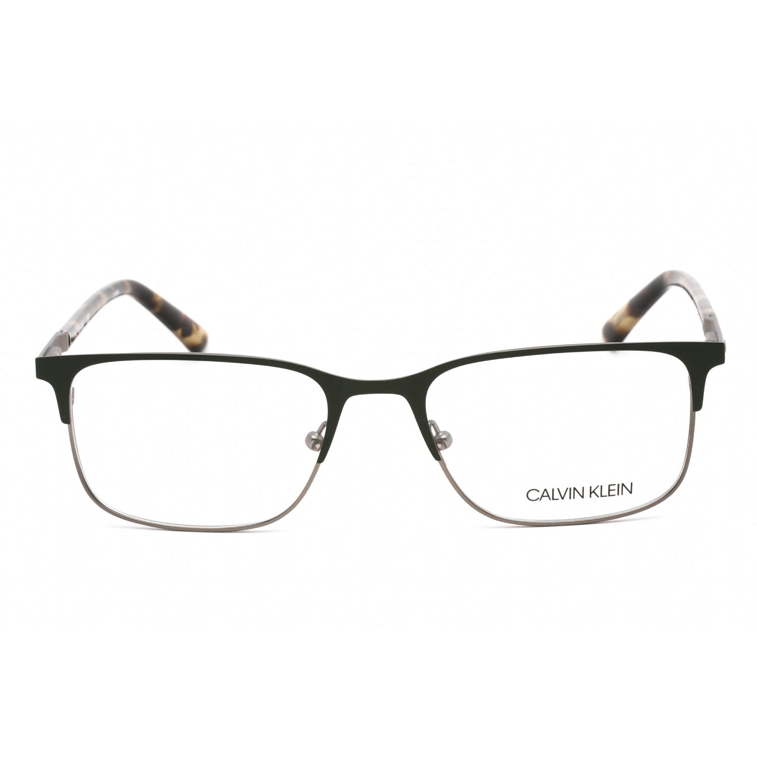 Calvin Klein CK19712 Eyeglasses MATTE FOREST GREEN/Clear demo lens