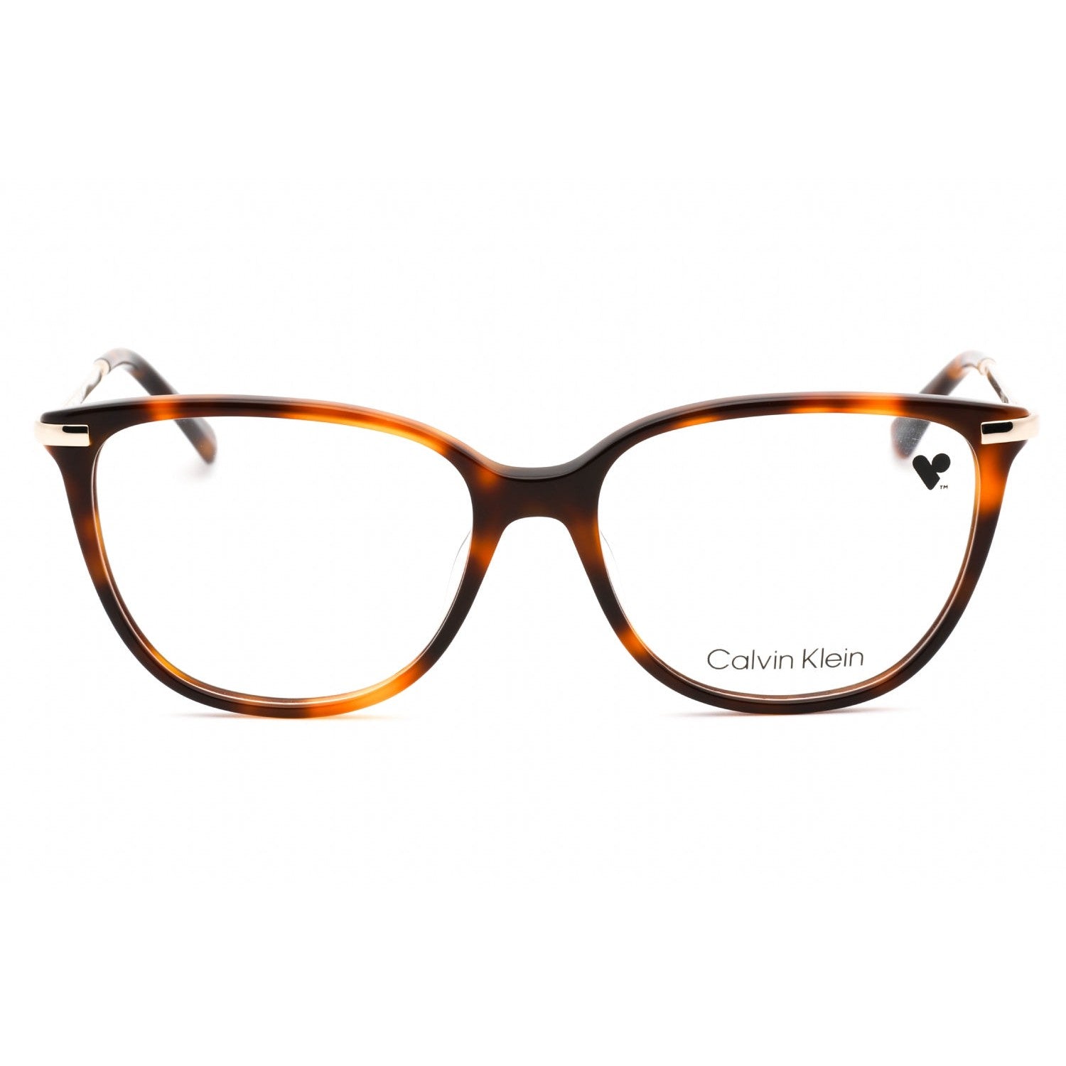 Calvin Klein CK22500 Eyeglasses BROWN HAVANA/Clear demo lens