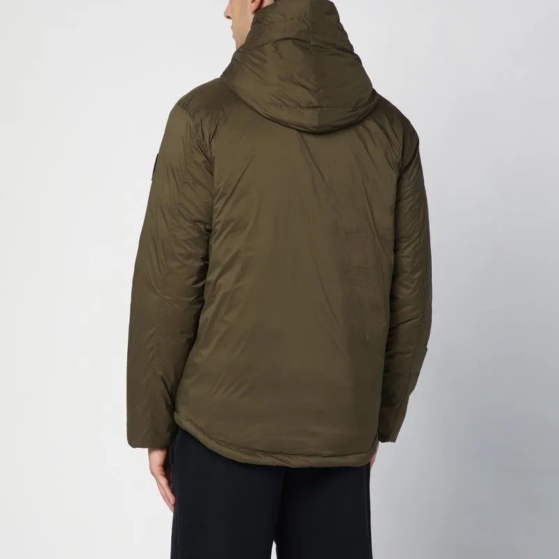 CANADA GOOSE Military Green Padded Lodge Hoodie Jacket for Men