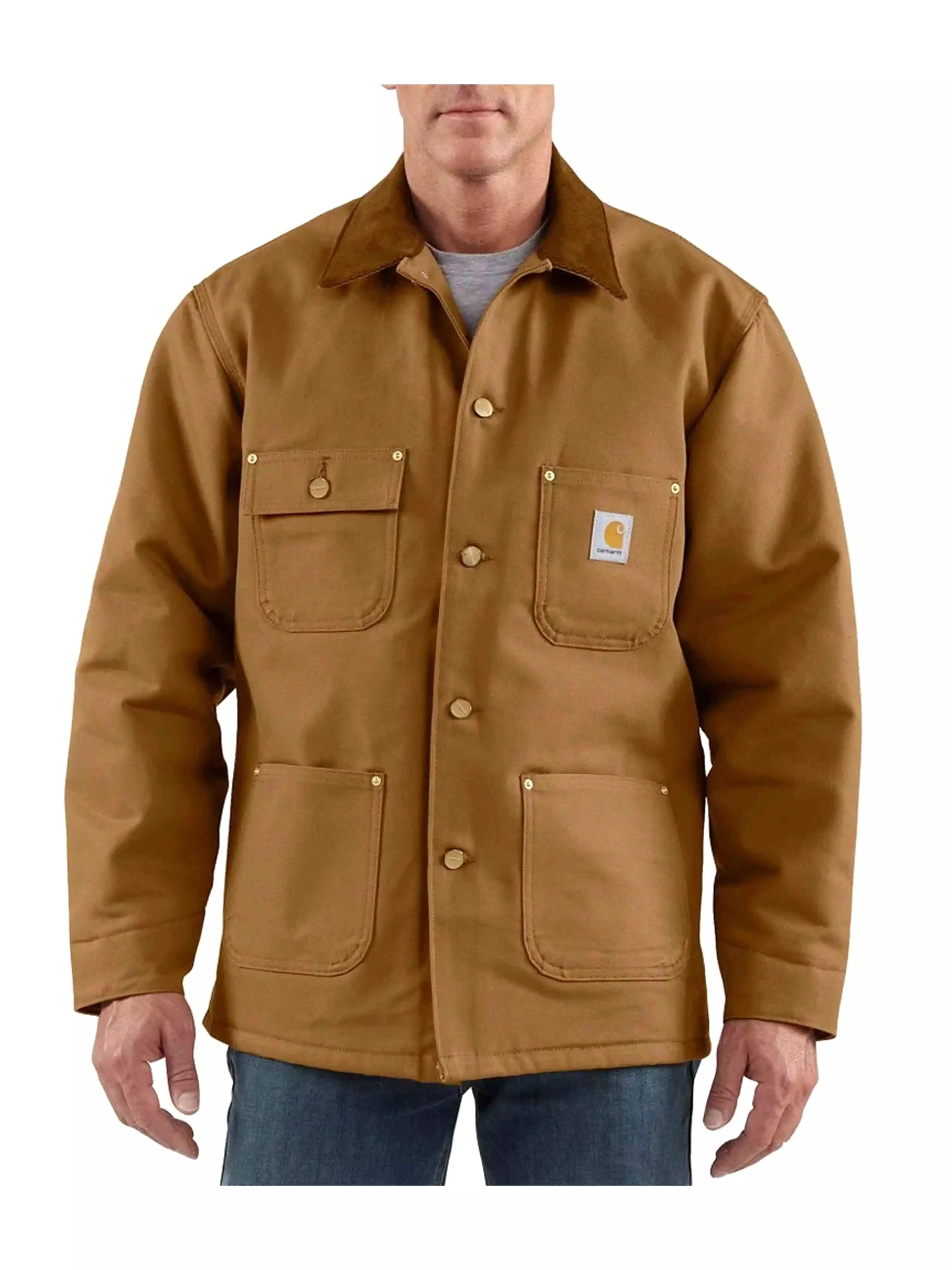 Carhartt Chore Coat Blanket Lined Brown