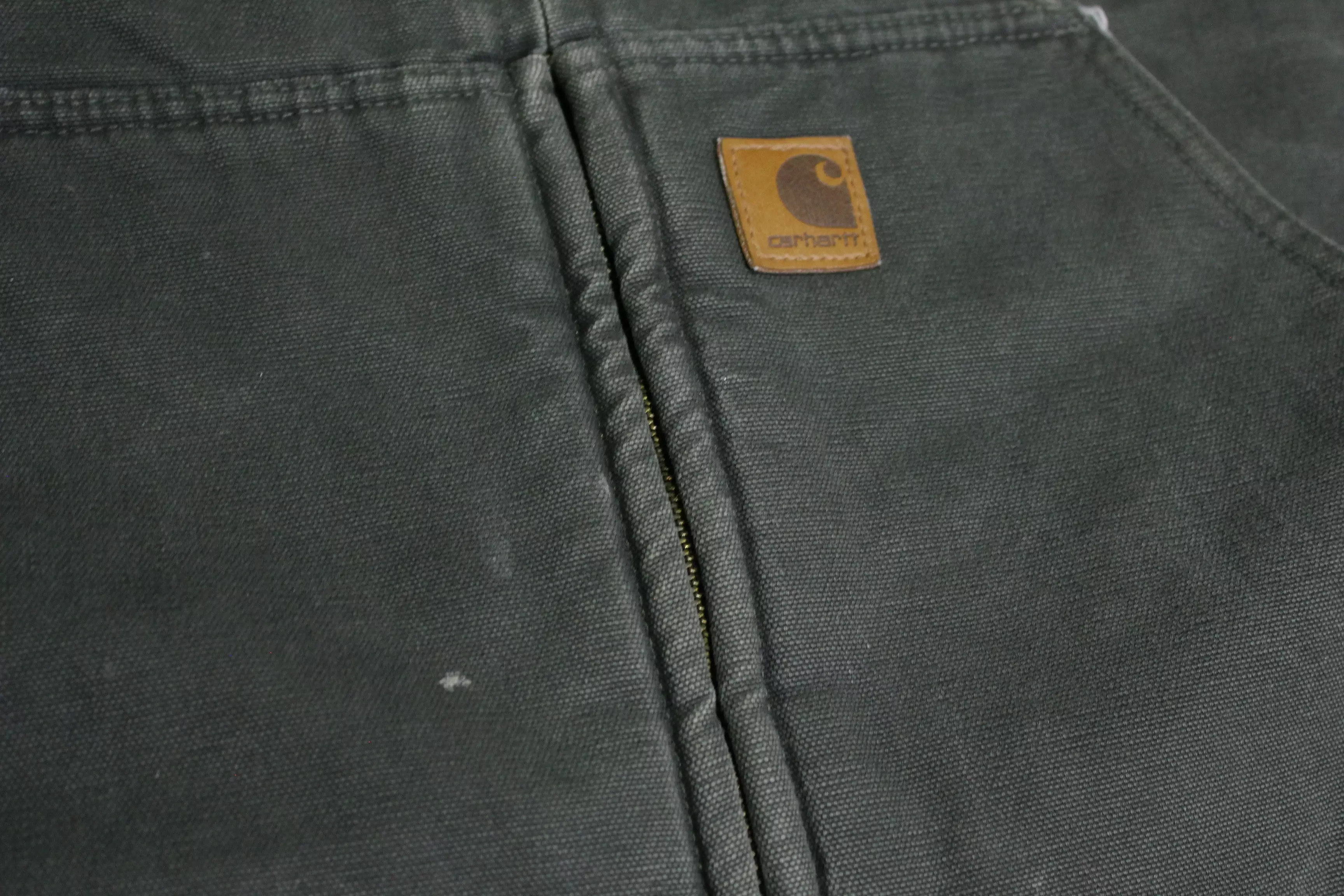 Carhartt V33 MOS Traditional Duck Arctic Fleece Lined Barn Chore Coat Work Vest Jacket