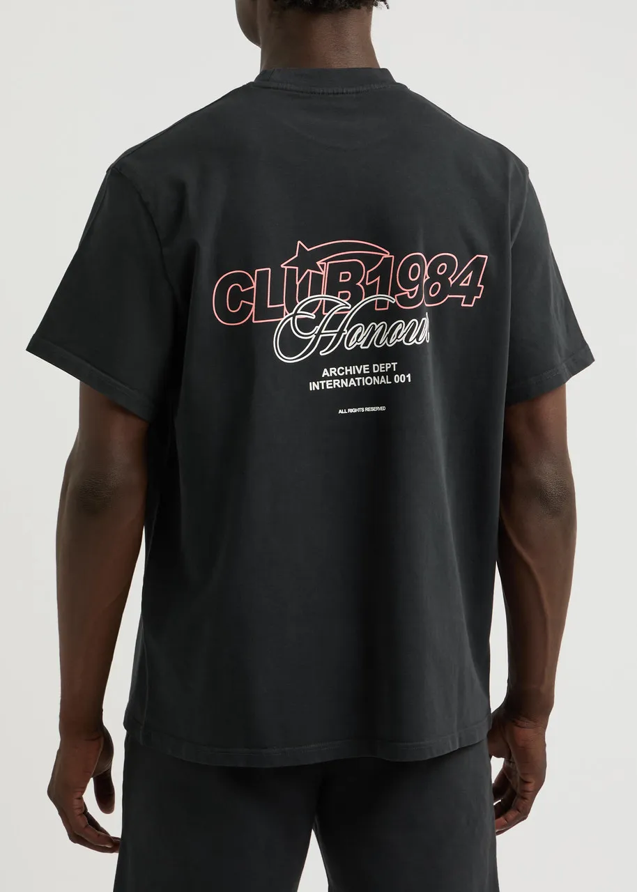 CLUB 1984 Honour printed cotton T-shirt  -                         -                     -                