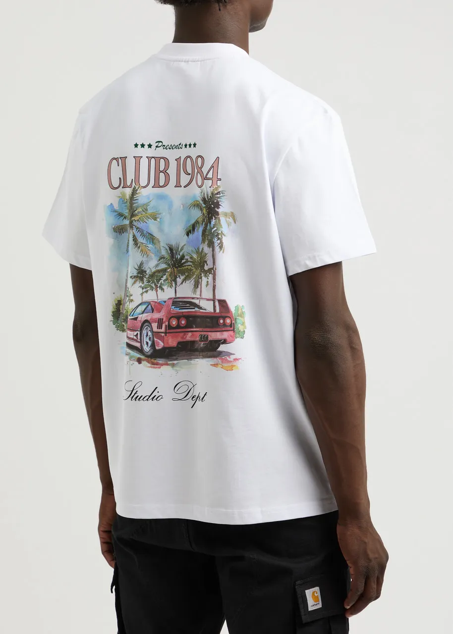 CLUB 1984 Palm Drive printed cotton T-shirt  -                         -                     -                