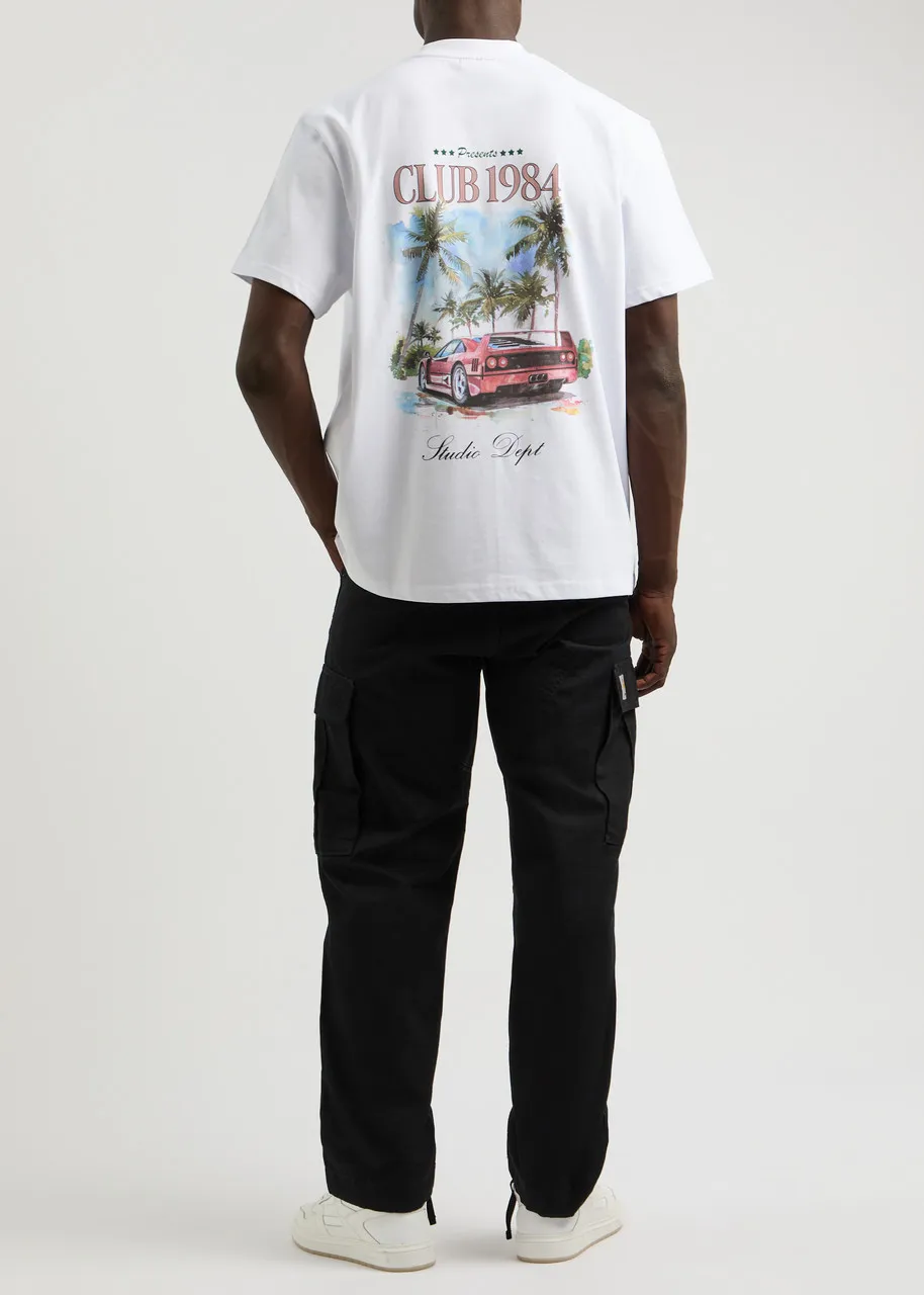 CLUB 1984 Palm Drive printed cotton T-shirt  -                         -                     -                