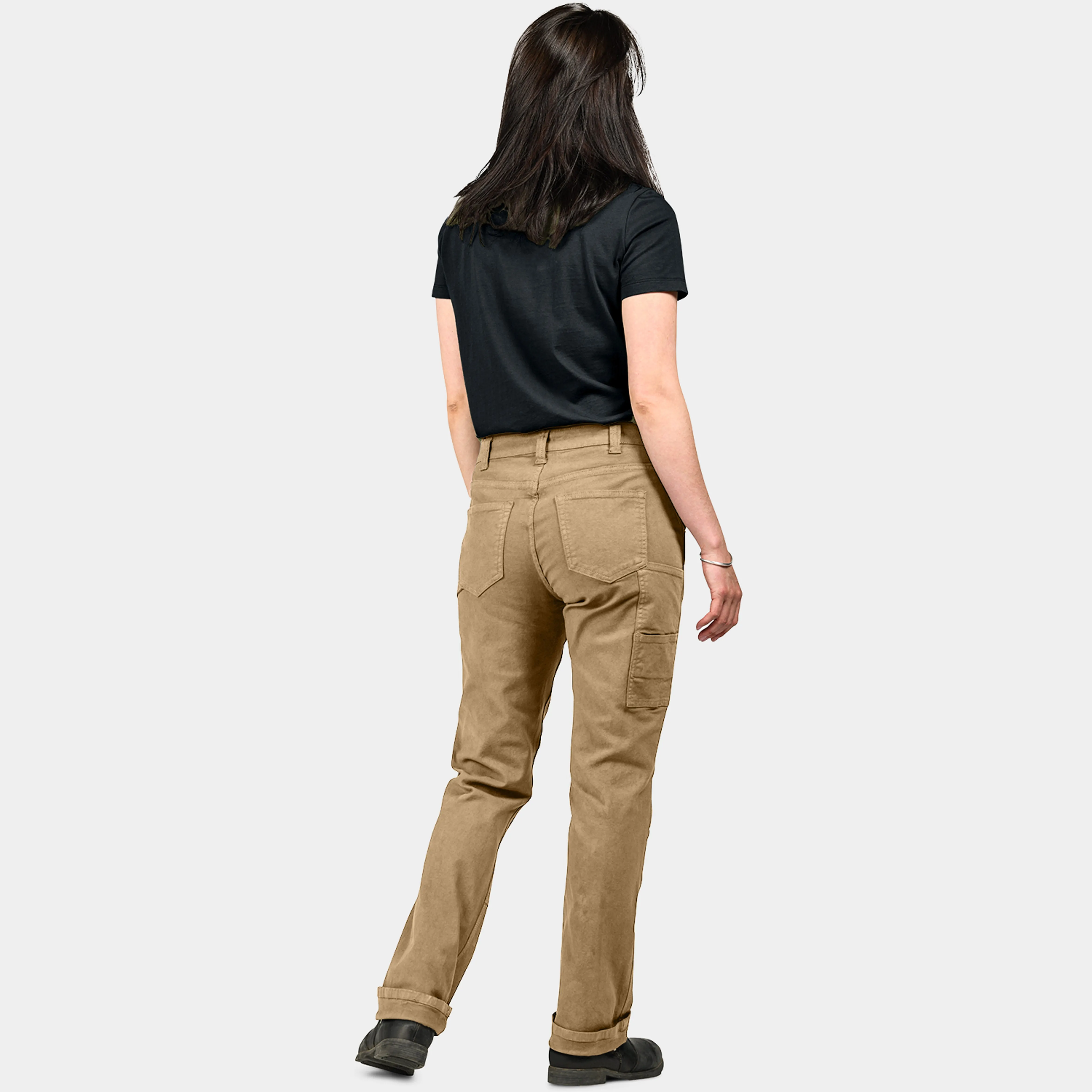 Dovetail Workwear Women's GO TO Double-Front Canvas Stretch Pant