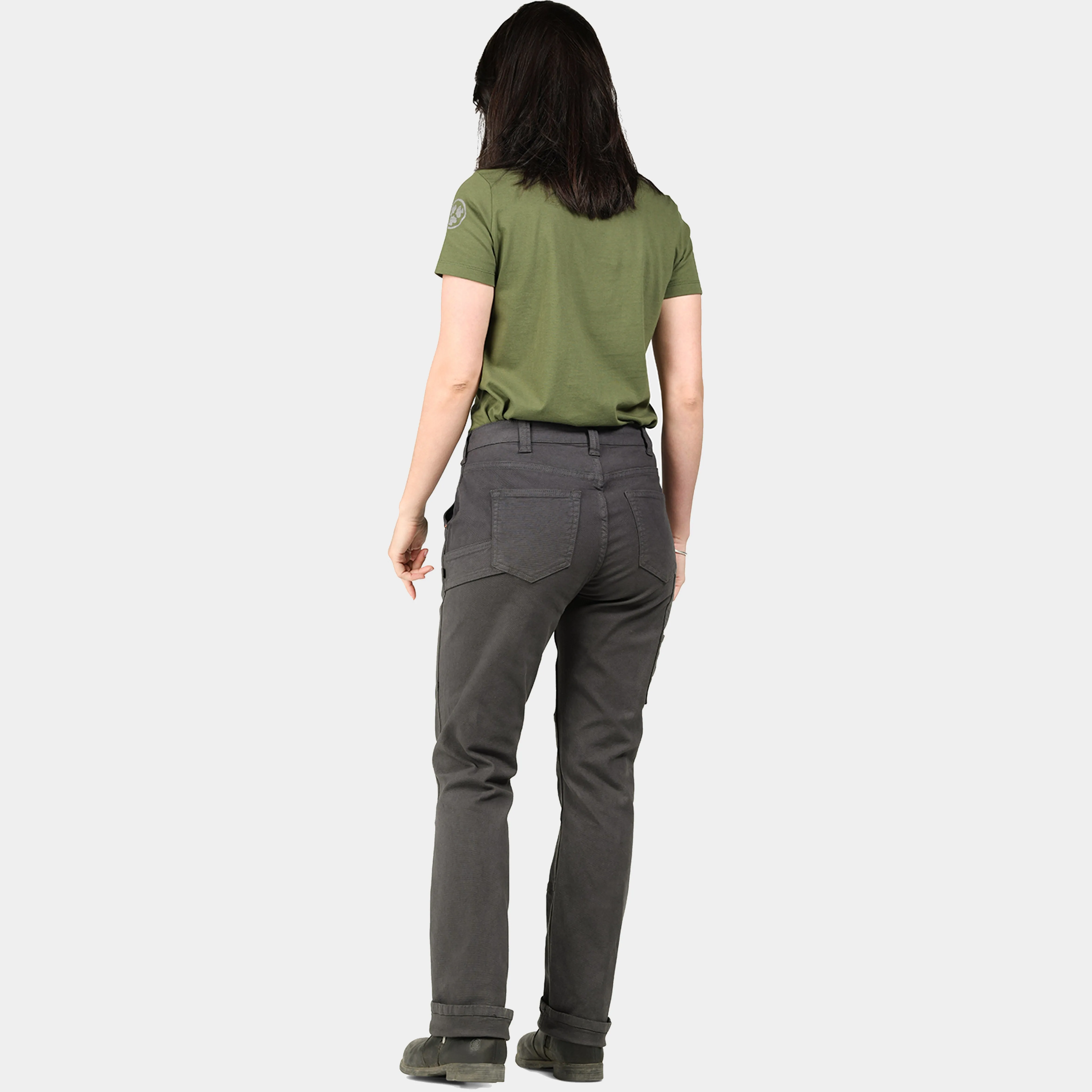 Dovetail Workwear Women's GO TO Double-Front Canvas Stretch Pant