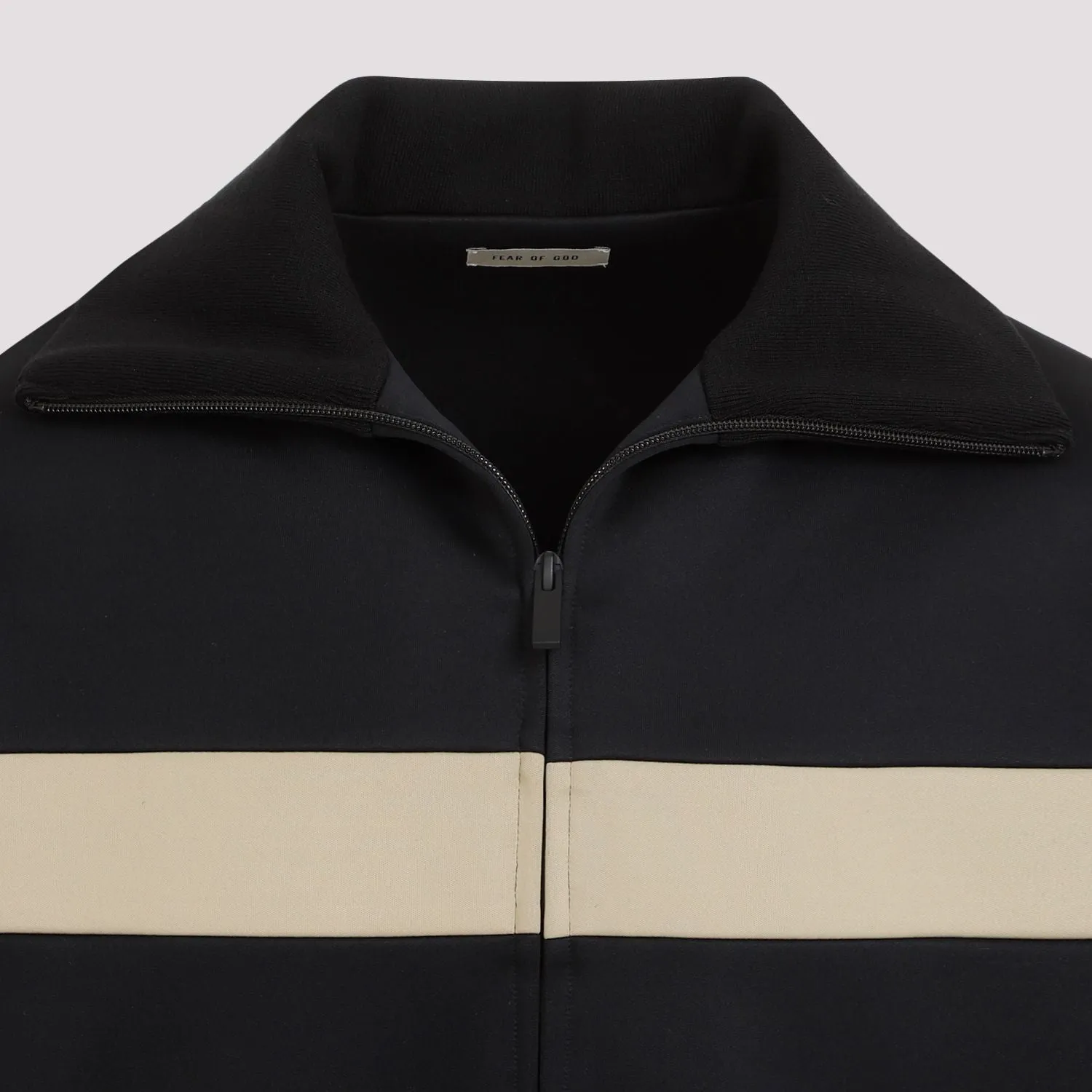 FEAR OF GOD Black Striped Track Jacket for Men - SS24 Collection