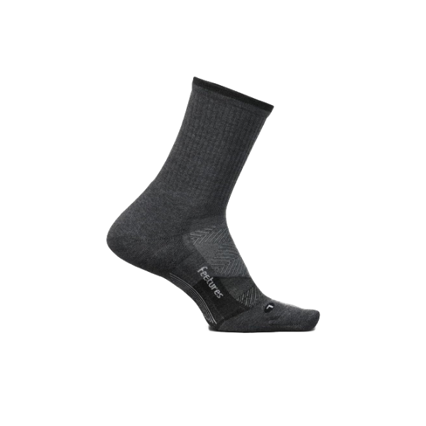 Feetures Trail Mini Crew Max Cushion Charcoal