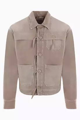 Flap Chore cotton and linen jacket