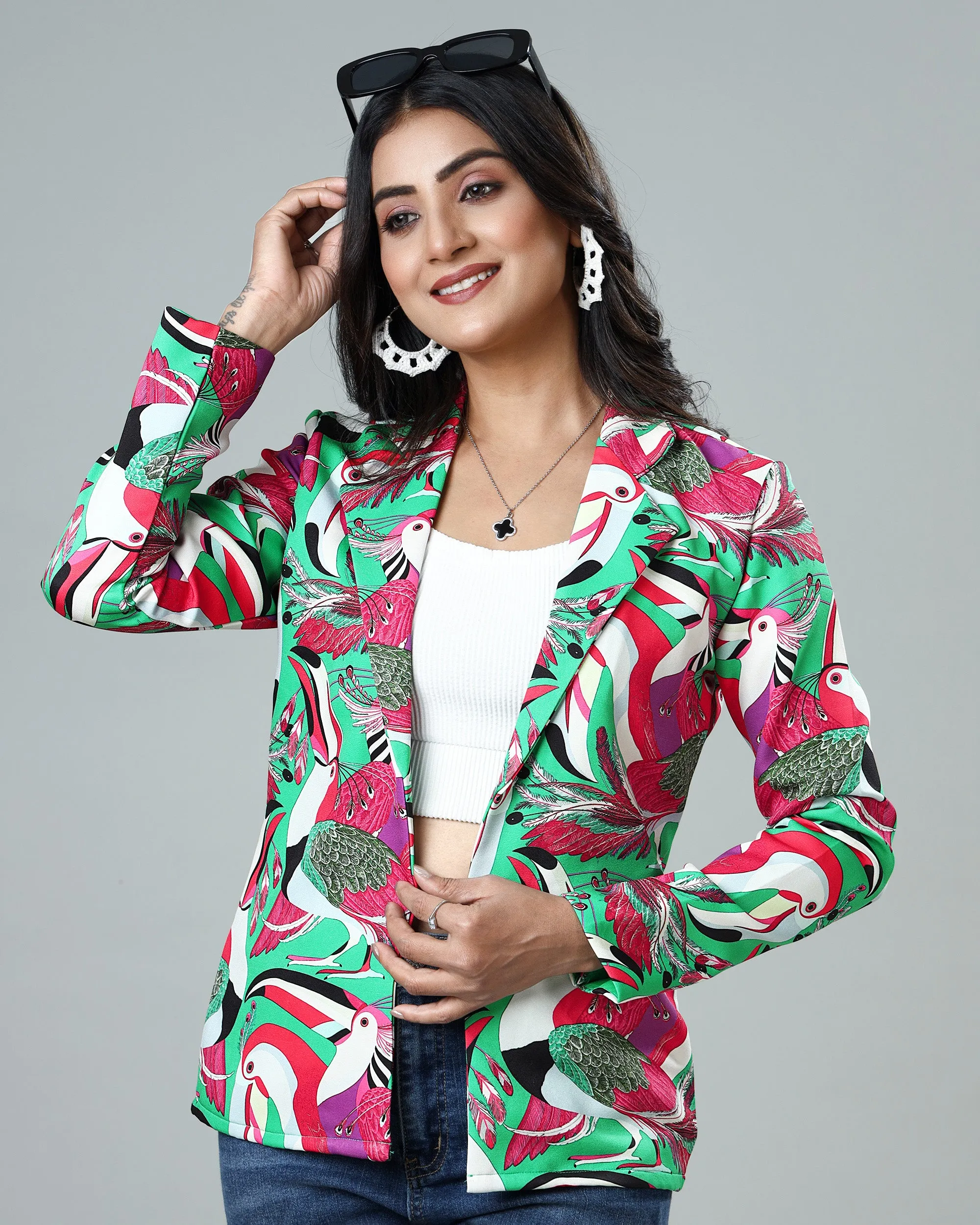 Funky And Fierce: The Bird Print Jacket for Women