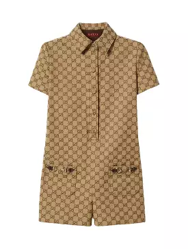 GG CANVAS JUMPSUIT