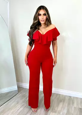 Gigi Jumpsuit Red