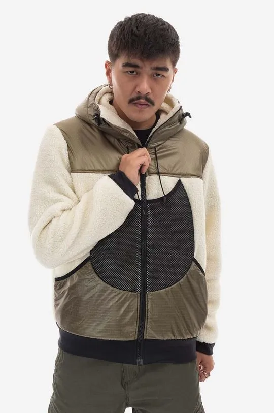 Griffin jacket Hooded Jogger men's beige color