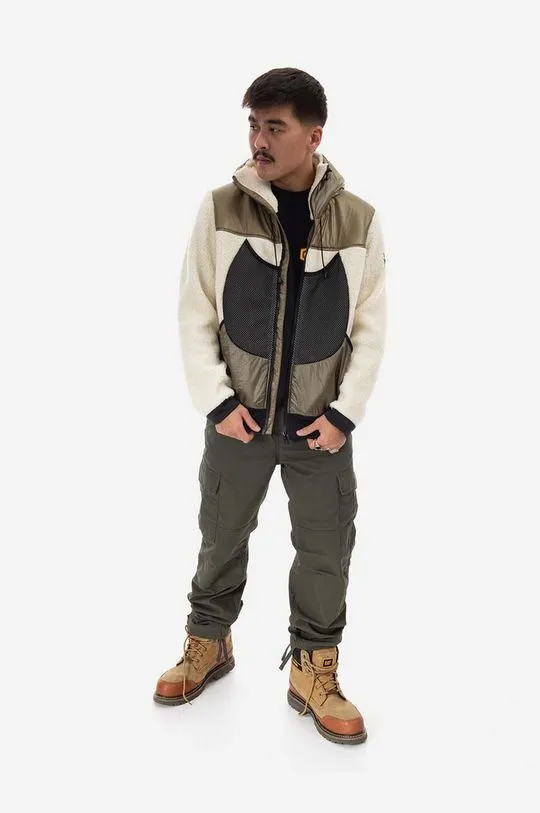 Griffin jacket Hooded Jogger men's beige color