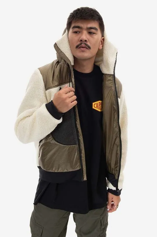 Griffin jacket Hooded Jogger men's beige color