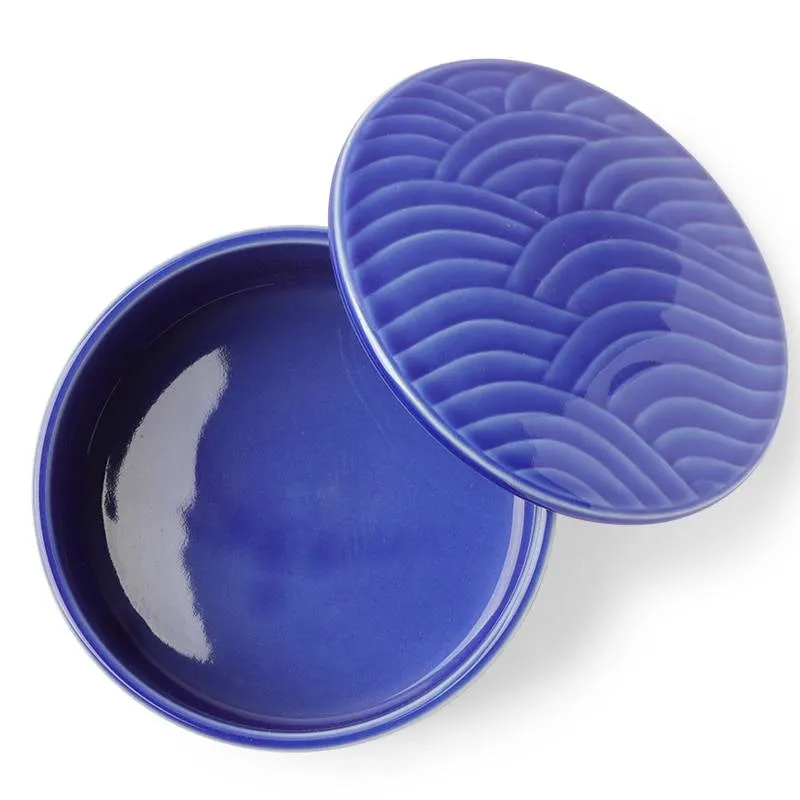 Himari Royal Blue Bowl with Cover