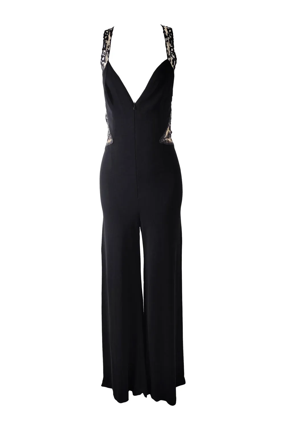 Jiki of Monte Carlo Vintage Wide Leg Floor Length Jumpsuit, 1990s