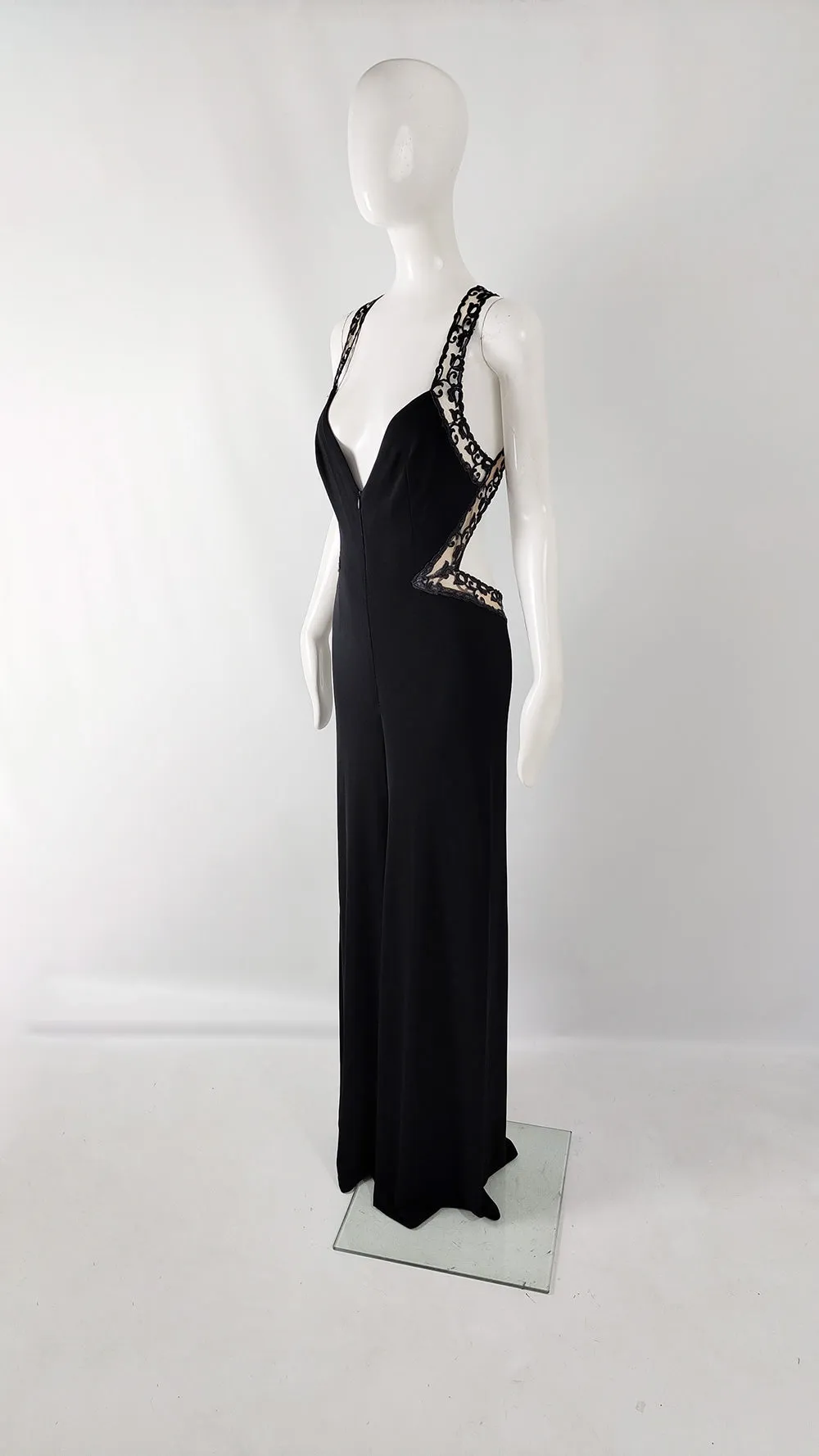 Jiki of Monte Carlo Vintage Wide Leg Floor Length Jumpsuit, 1990s