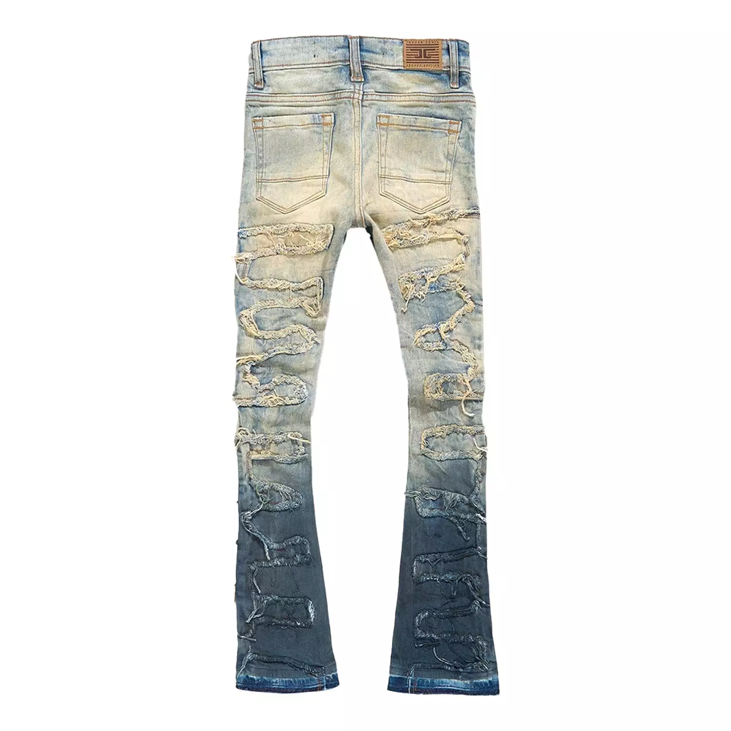 Kid's Stacked Python Skinny Denim Pant