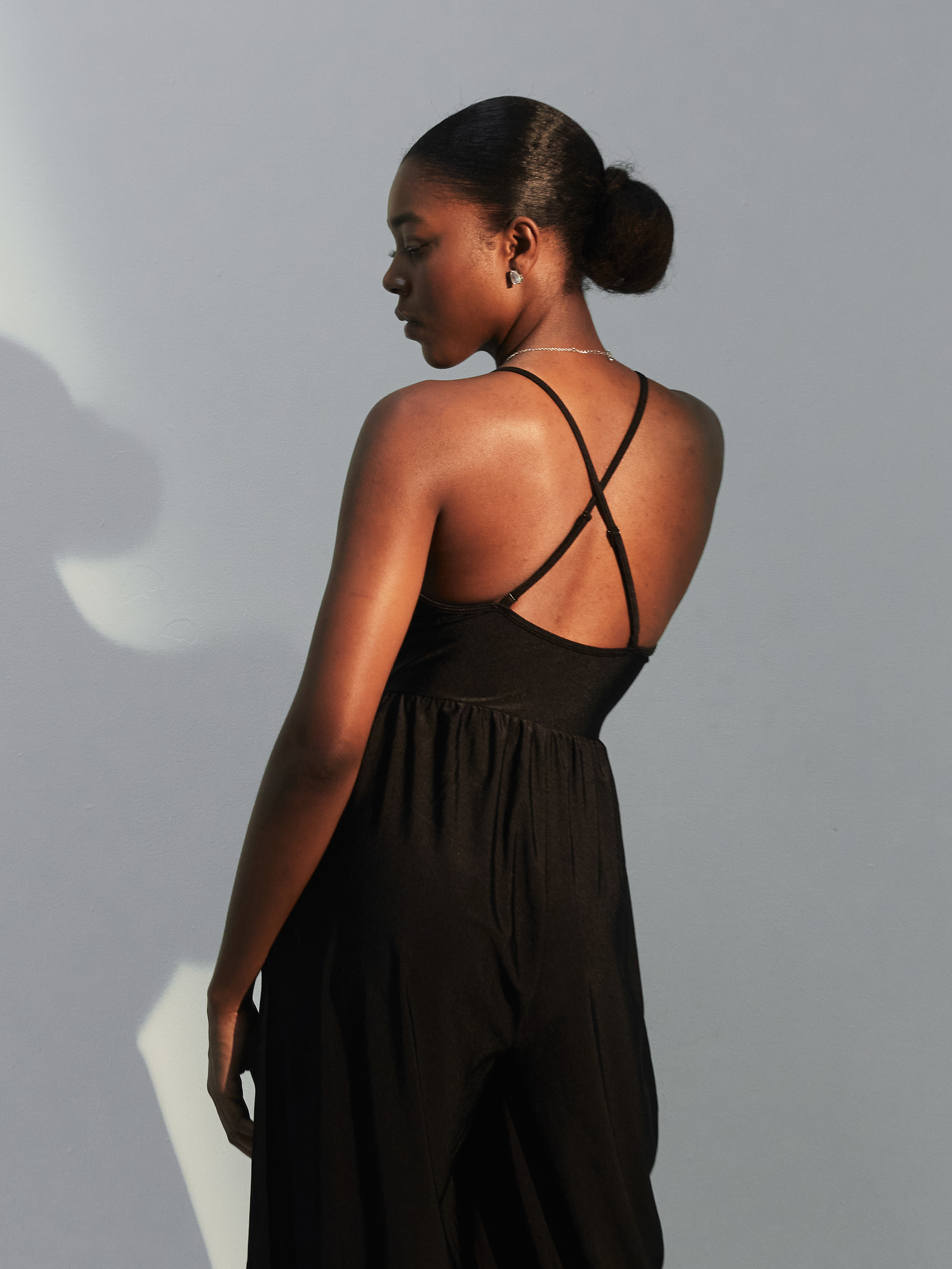 Lux Deep V Brami Jumpsuit