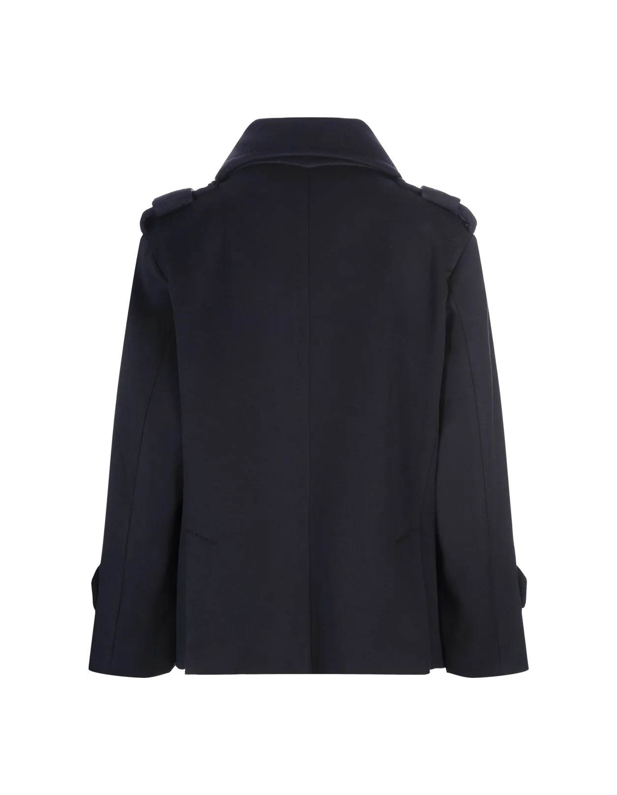 MAX MARA Navy Blue Laveno Short Coat