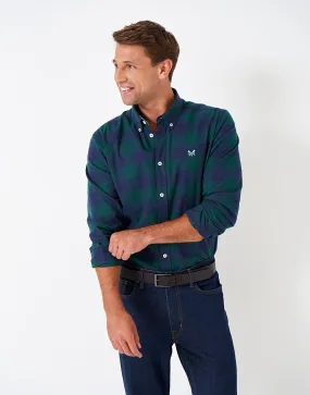 Men's Brushed Timothy Buffalo Check Casual Fit Shirt from Crew Clothing Company