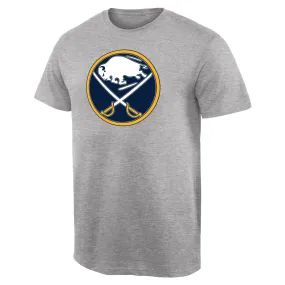 Men's Buffalo Sabres Ash Team Primary Logo T-Shirt