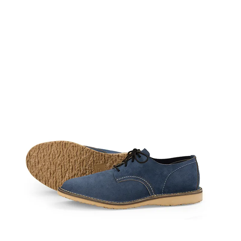 Men’s Leather Shoes for All Seasons, Blue Low-Top 