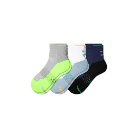 Men's Running Quarter Sock 3-Pack