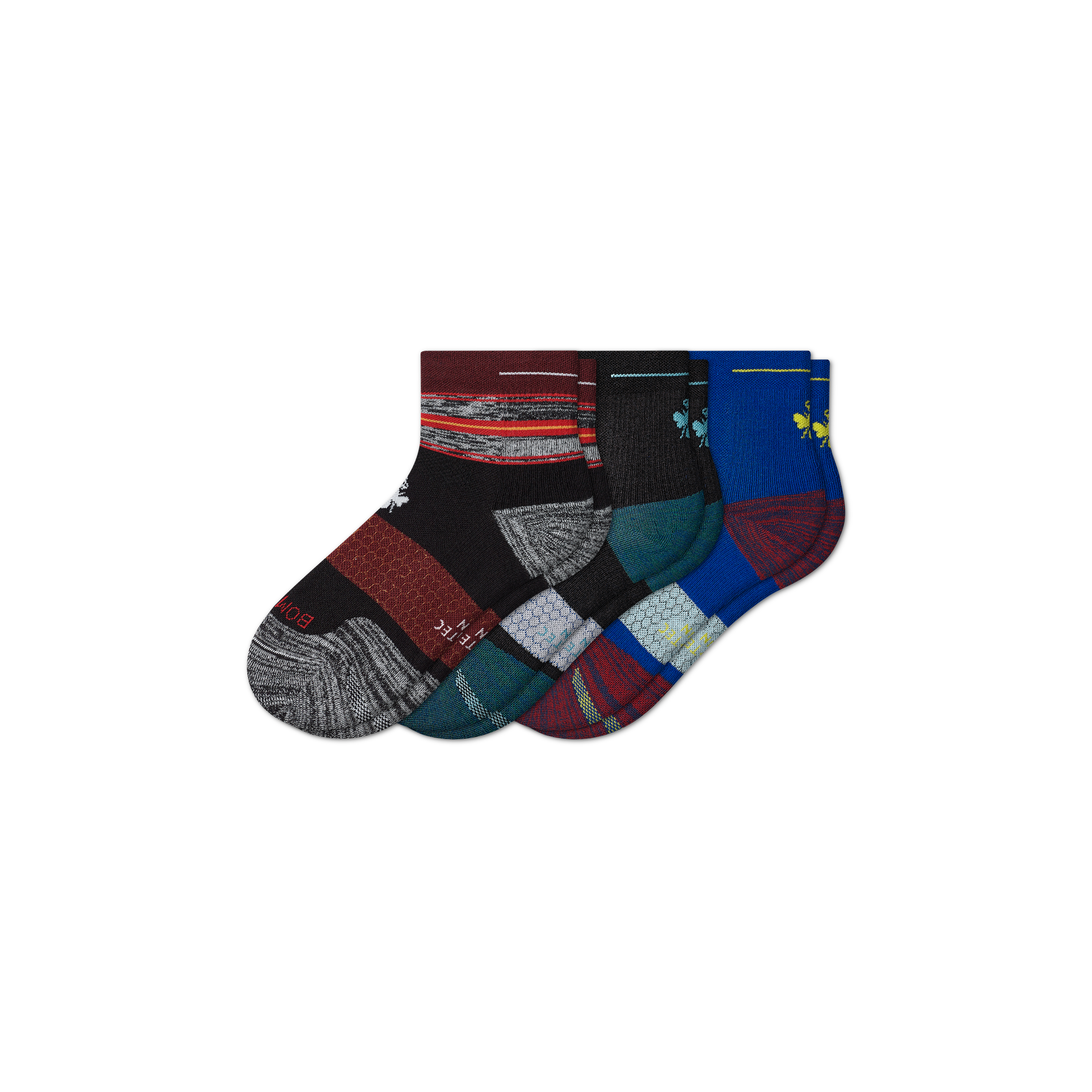 Men's Running Quarter Sock 3-Pack