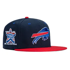 New Era 59Fifty Buffalo Bills 2002 Pro Bowl Patch Hat - Navy, Red