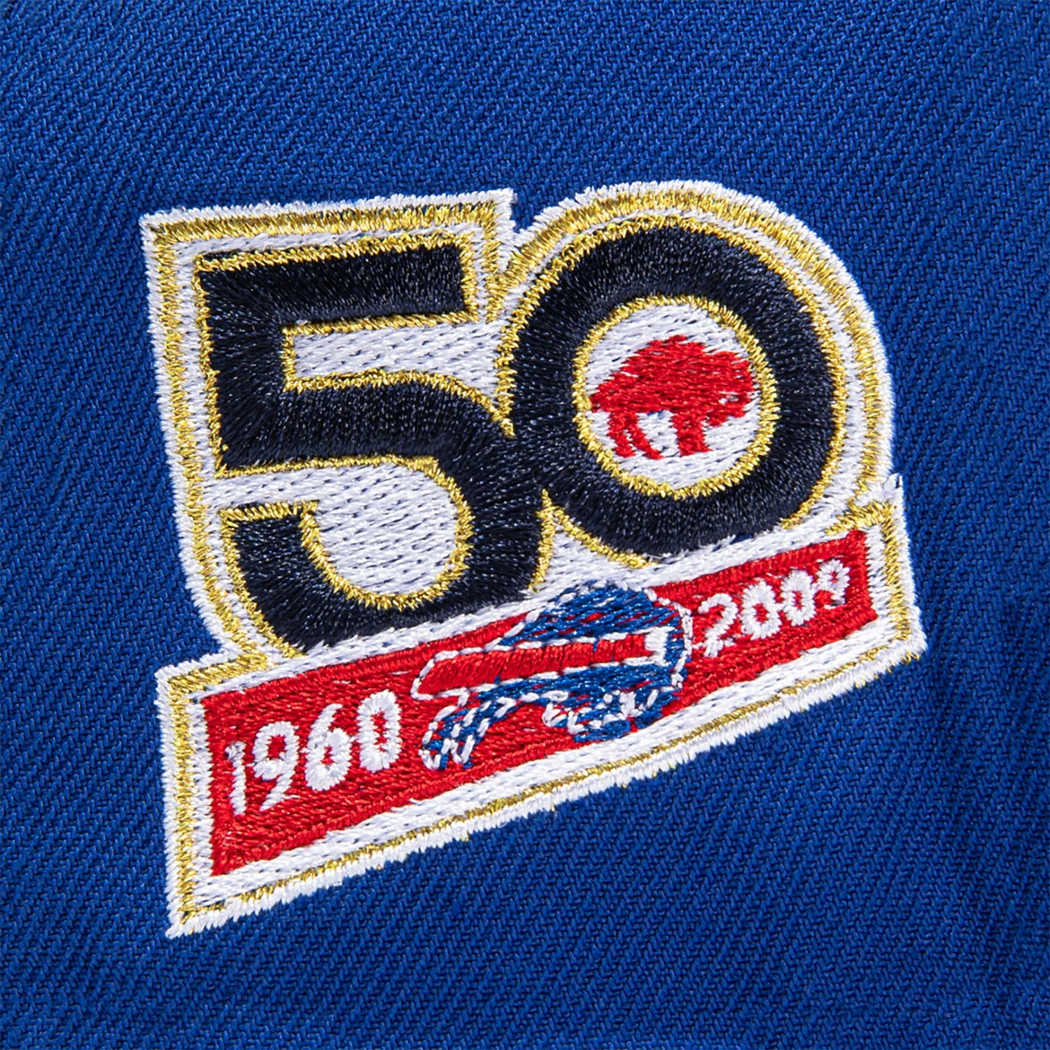 New Era 59Fifty Buffalo Bills 50th Anniversary Patch Pink UV Hat -  Royal, Black