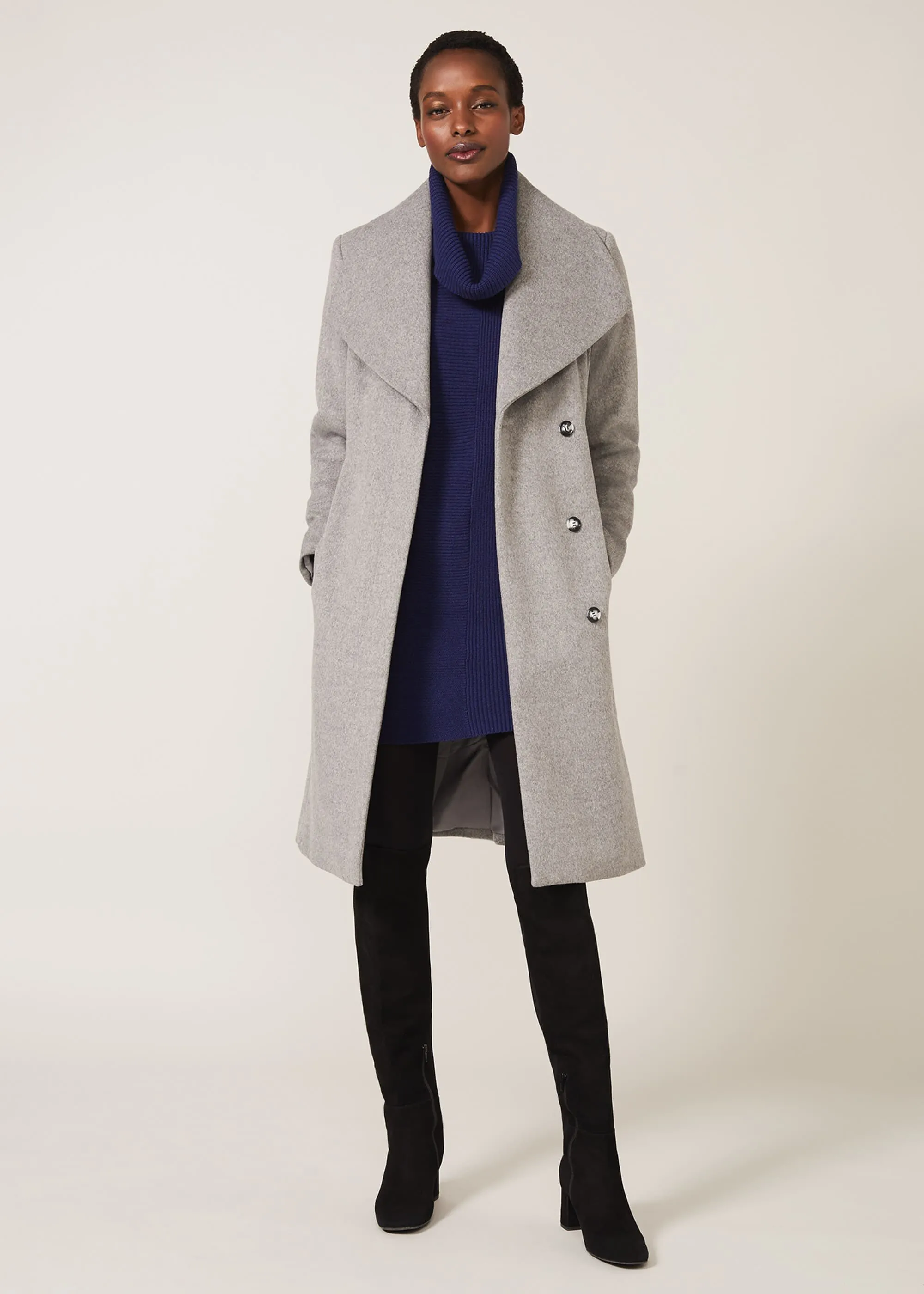 Nicci Belted Wool Coat