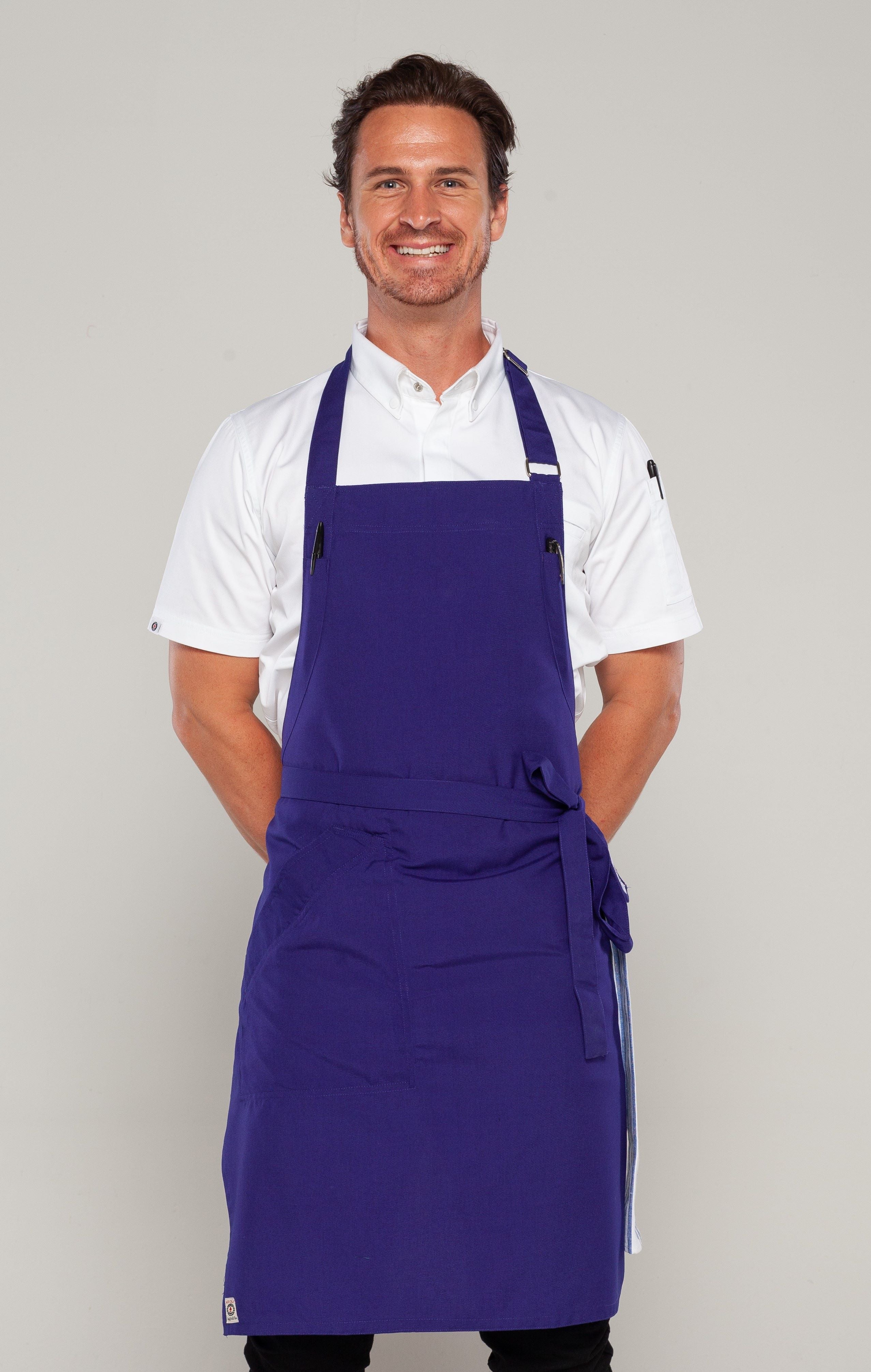 Niche Royal blue chef apron one size