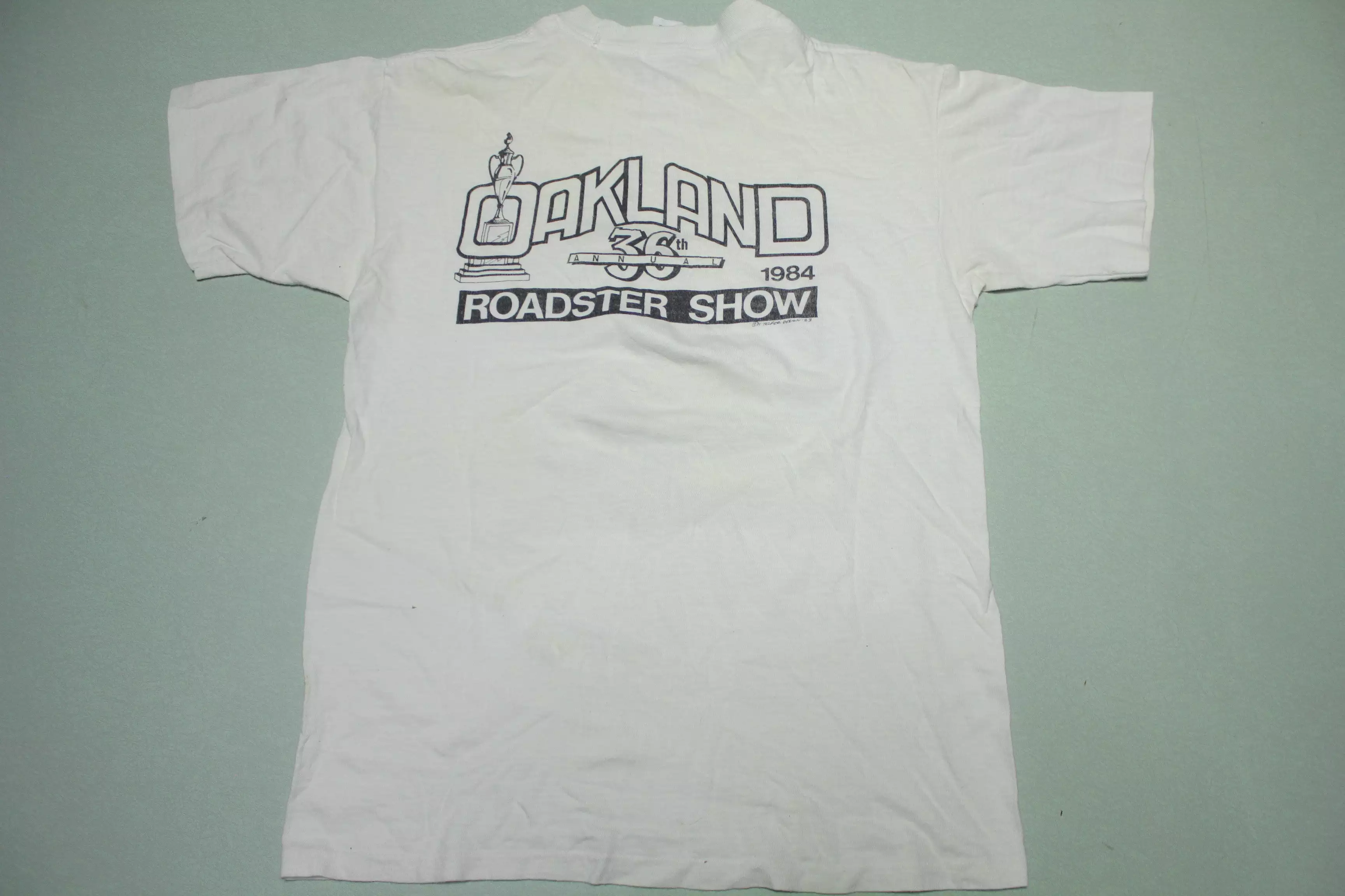 Oakland 1984 Roadster Show Vintage 80's Dick Williams Chuck Lombardo Hot Rod T-Shirt