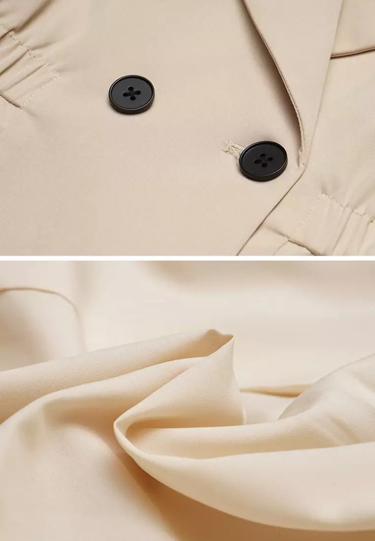 ONX.HK OL Temperament Lapel Trench Coat